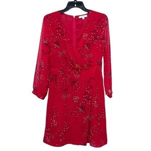 Madewell Hazelwood Wrap-Front Mini Dress in Windswept Floral Size 4